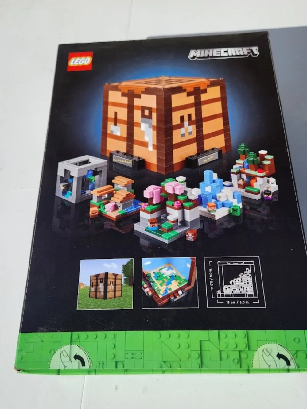 New LEGO Minecraft Crafting Table Toy Building Set 21265 Minecraft Figures, Mobs